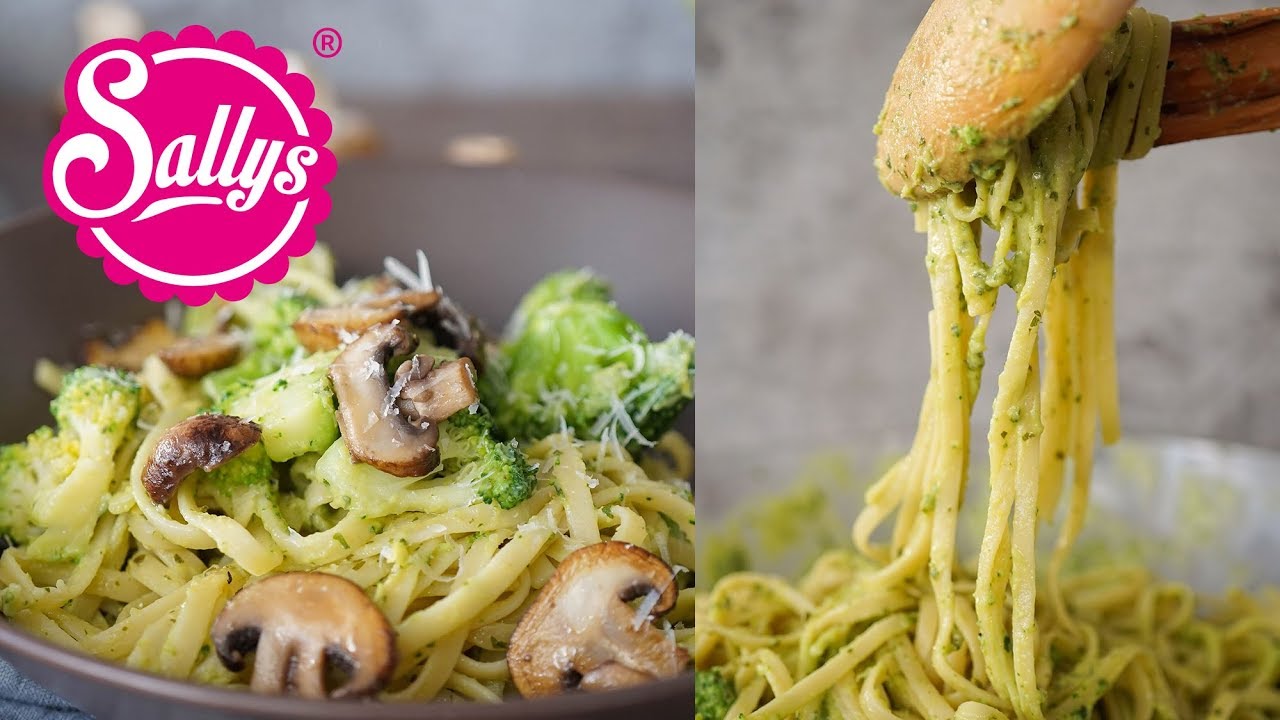 Nudeln mit grüner Soße / Avocado & Brokkoli / 20 Minuten Essen / Sallys Welt