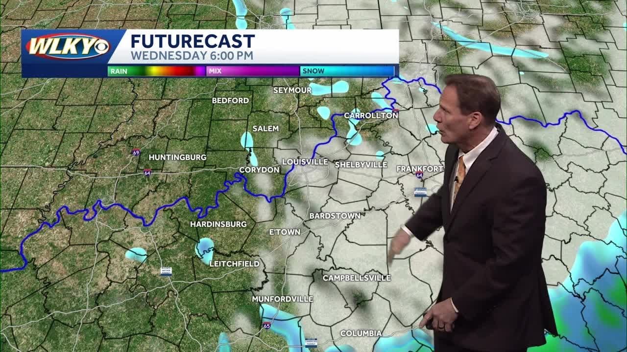 Light rain later tonight then getting colder