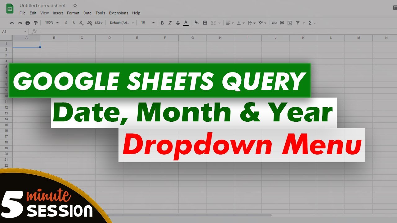 Query google sheets | Google sheets query function | Google sheets query date | Date dropdown