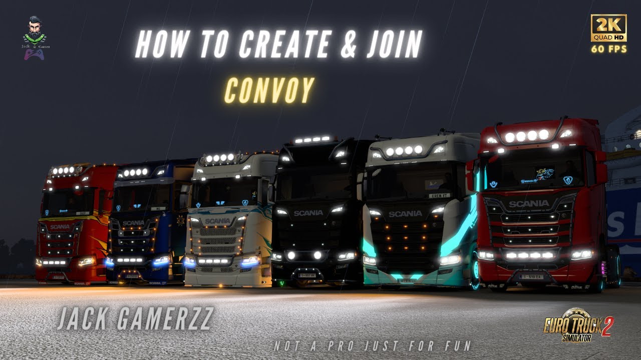 HOW TO CREATE & JOIN CONVOY IN ETS2 | Euro Truck Simulator 2 | Tamil | JACKGAMERZZ