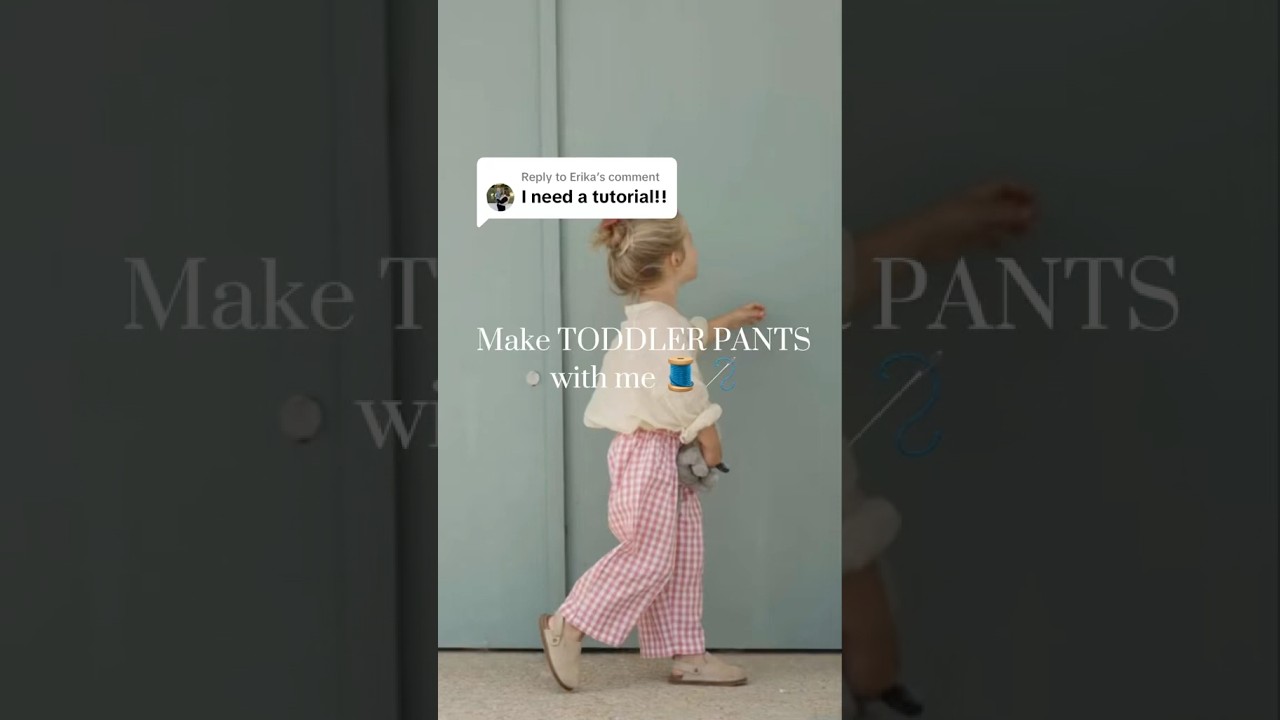 Simple tutorial for toddler pants! You can use any fabric! #sewing #tutorial #howto #clothes
