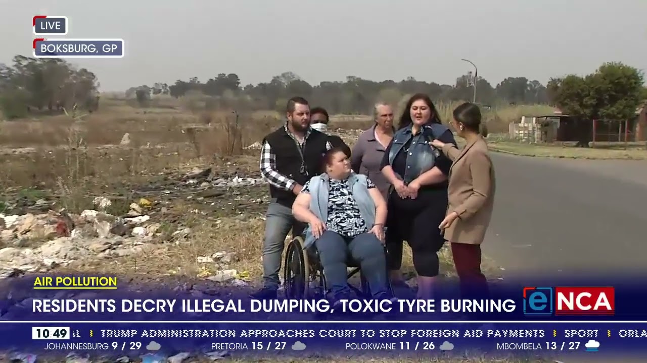 Residents decry illegal dumping, toxic tyre burning