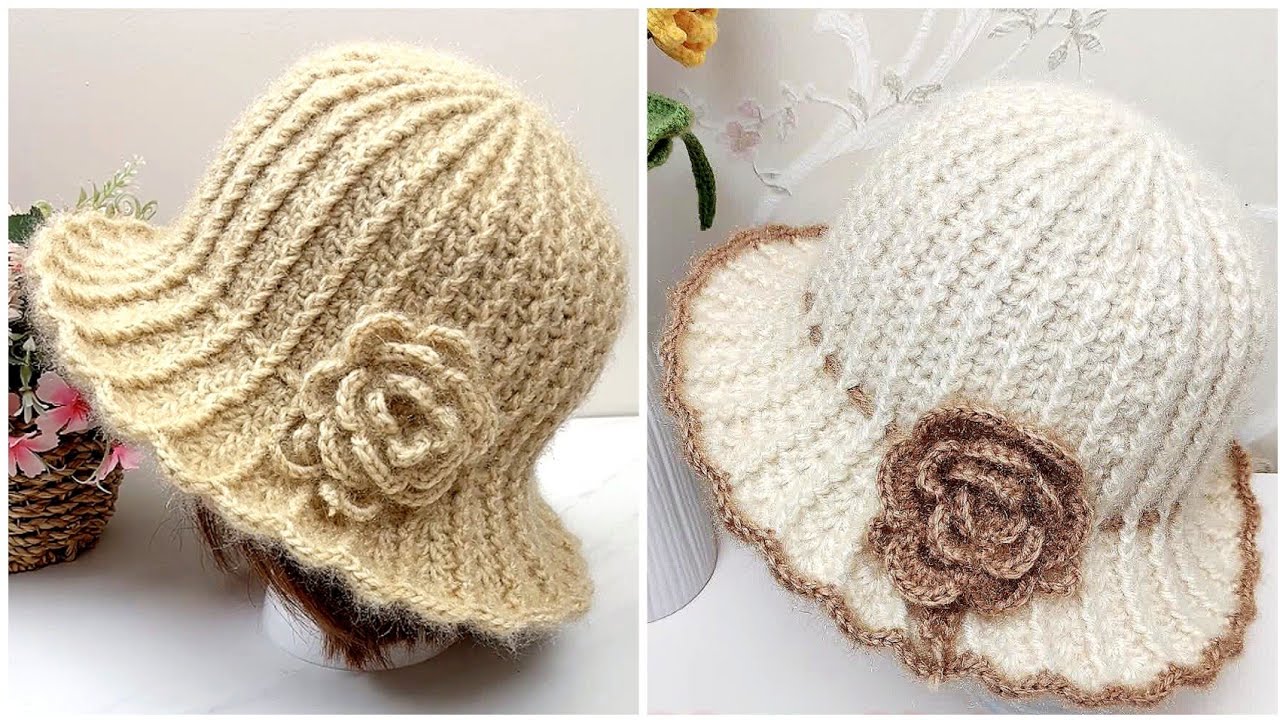 Easy to Crochet a Flolwer Bucket Hat🤗 Compelet Tutorial for Crochet Beginner