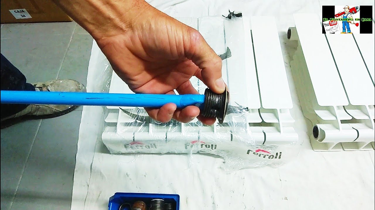 Cómo EMPALMAR y DIVIDIR RADIADORES DE CALEFACCIÓN #llaveradiador #calefacción #radiador