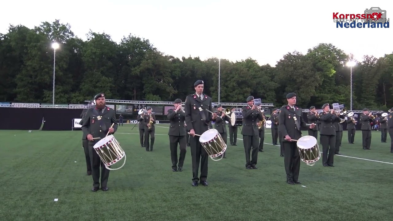 Fanfare Korps Nationale Reserve tijdens Taptoe Rhenen 2025
