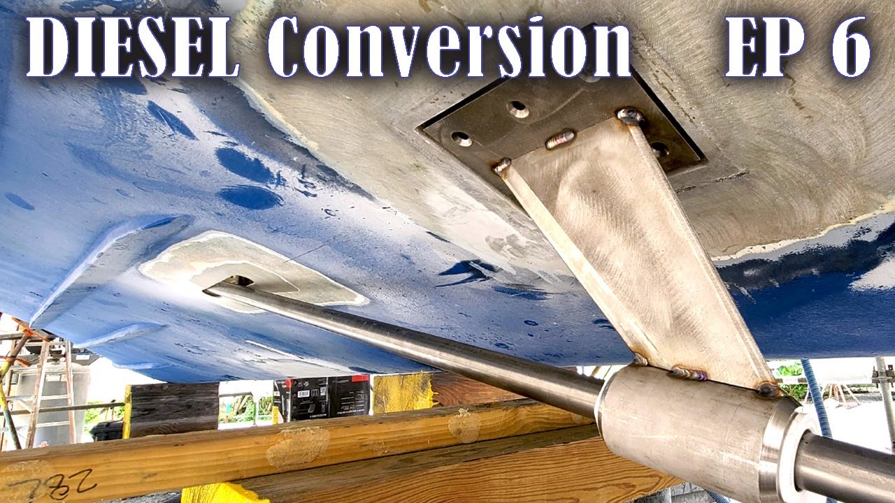 Bertram 31 DIESEL Conversion EP06 — ВСТАВКИ ИЗ СТЕКЛОВОЛОКНА — ТЕСТОВАЯ УСТАНОВКА стоек — Прогрес...