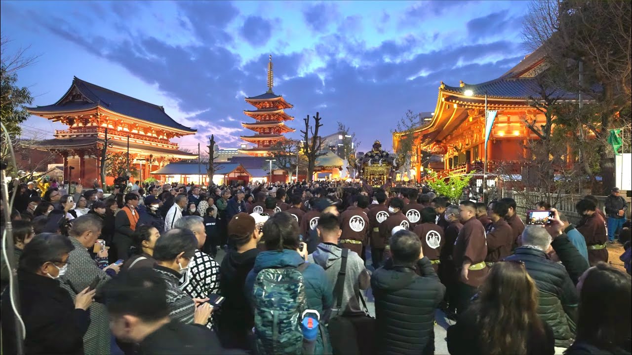 浅草寺 本尊示現会「三社神輿堂上げ」2026.03.17