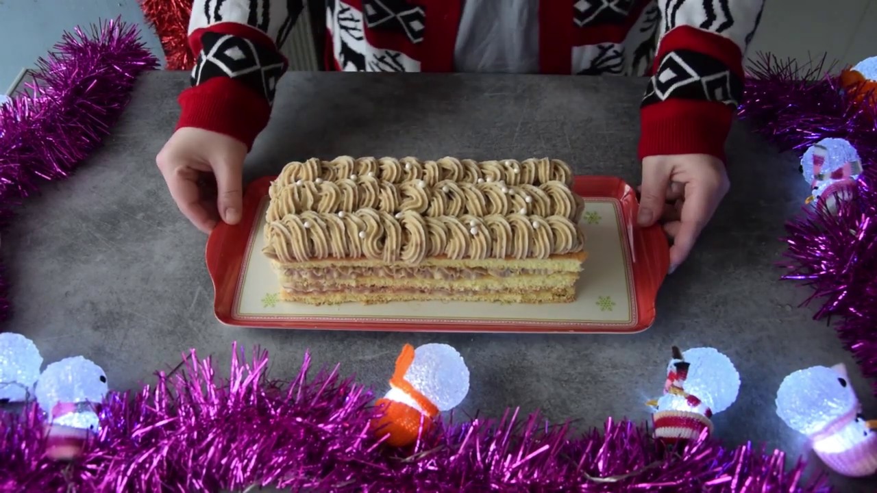 Recette de Noël🎄🎄🎄Une bûche revisitée  mascarpone crème de marron