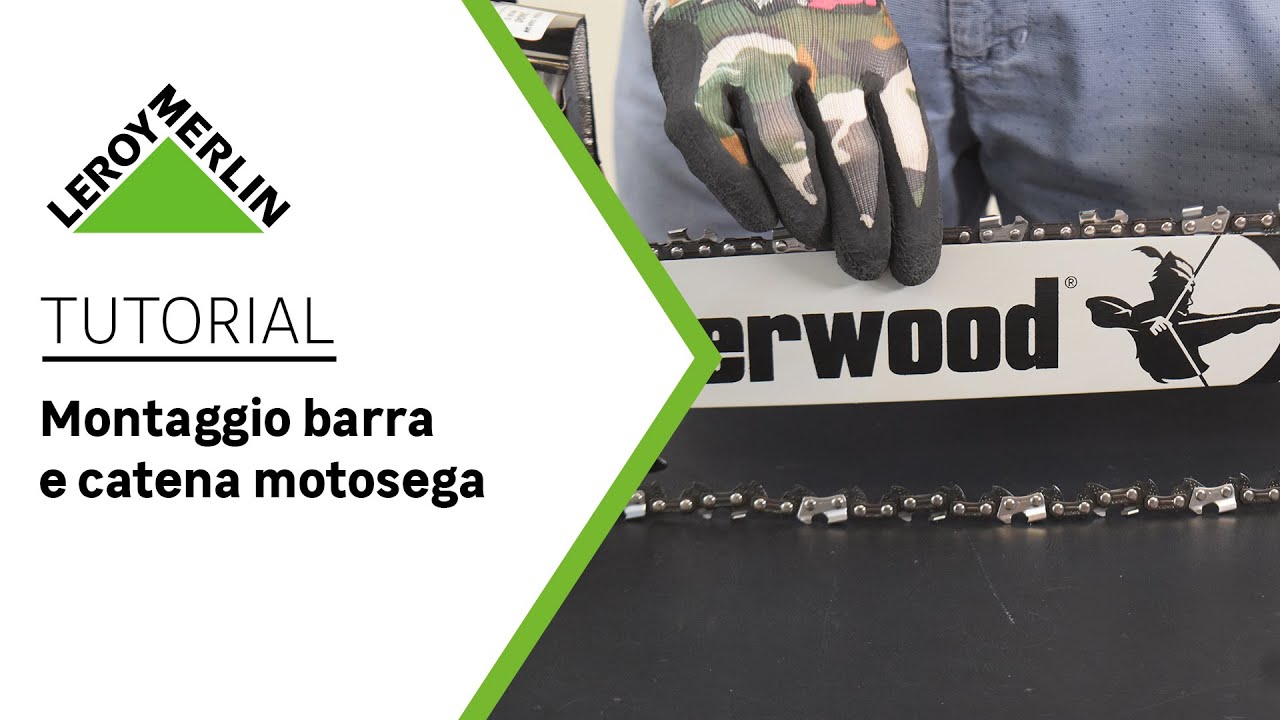 Il montaggio di barra e catena su una motosega | Leroy Merlin