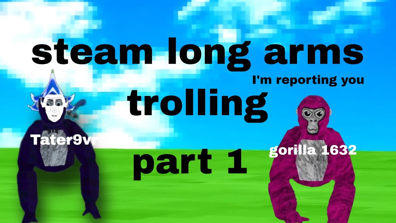 Trolling Kids With Steam long arms  (gorilla tag vr)#gorillatag