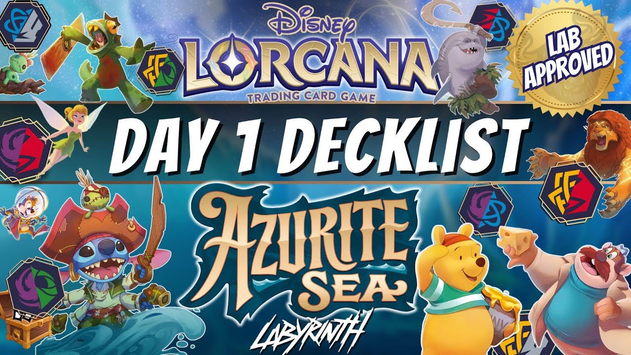 Azurite Sea Day 1 Decklists | Labyrinth TCG | Disney Lorcana