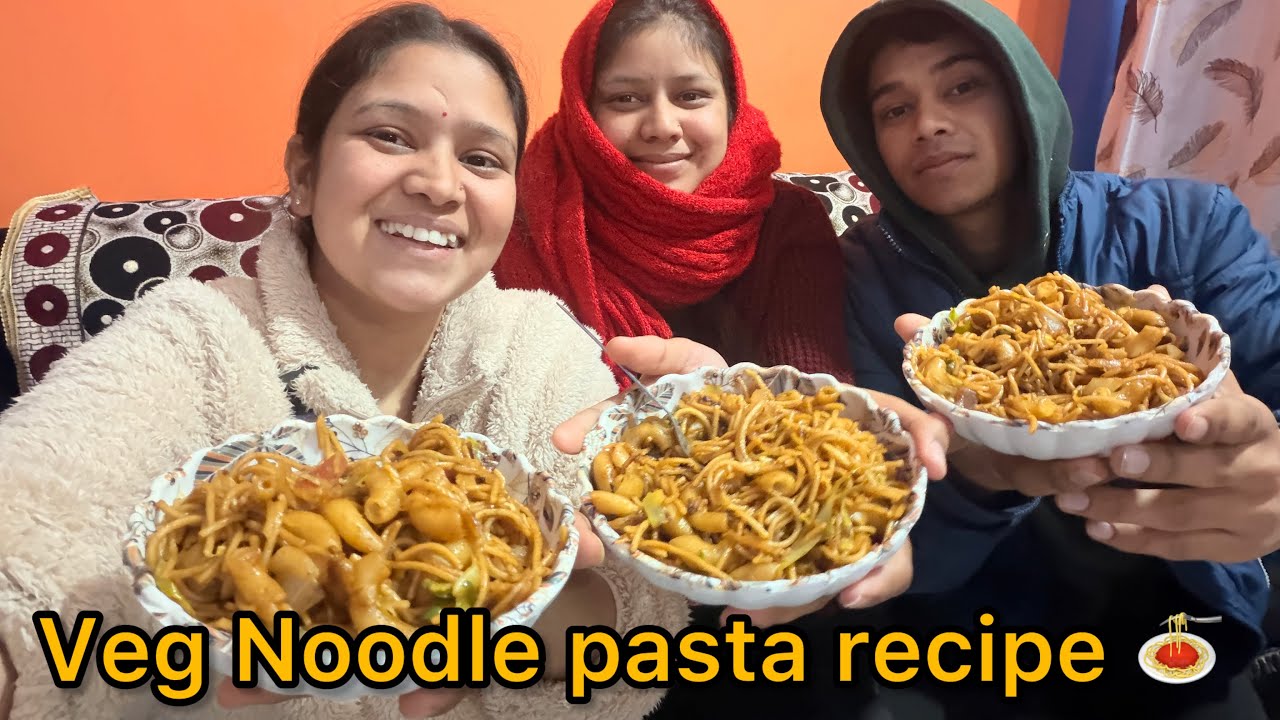 Veg Noodles Pasta Mix Recipe 😍 | Easy and tasty | भाई बहन की demand पे | Archana Rana 