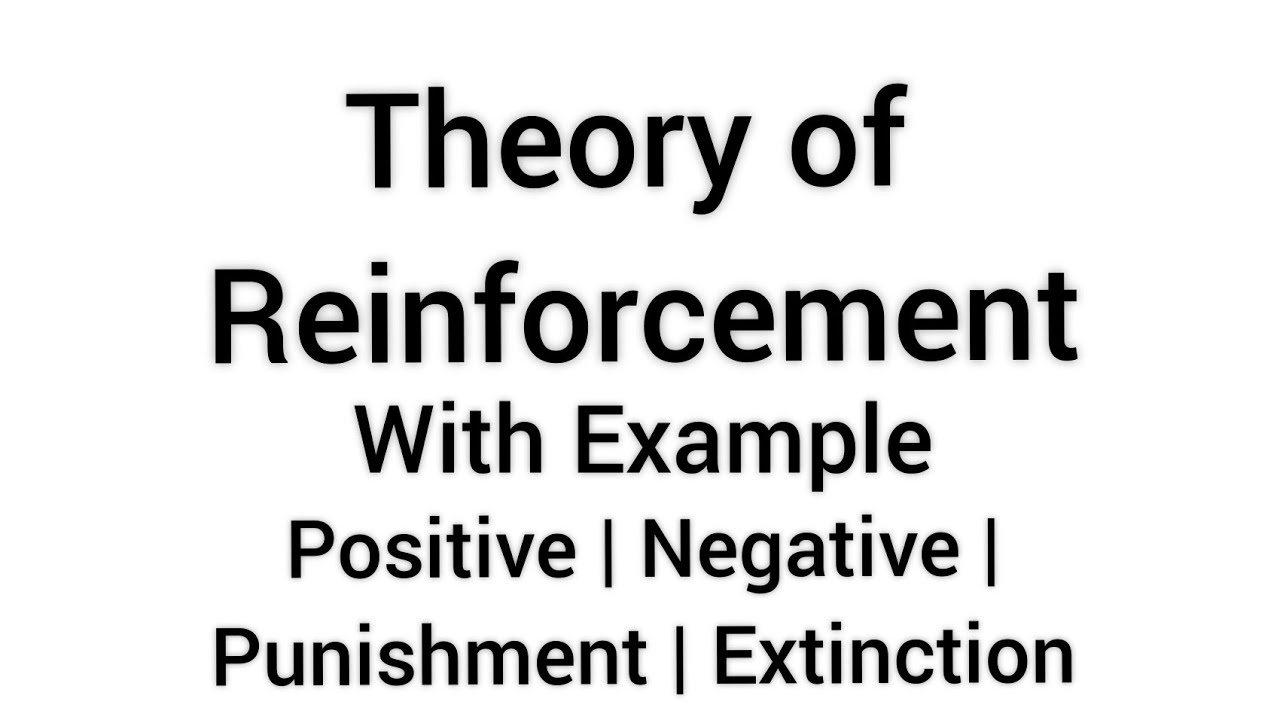 theory of reinforcement with example | reinforcement theory of learning | learning theories