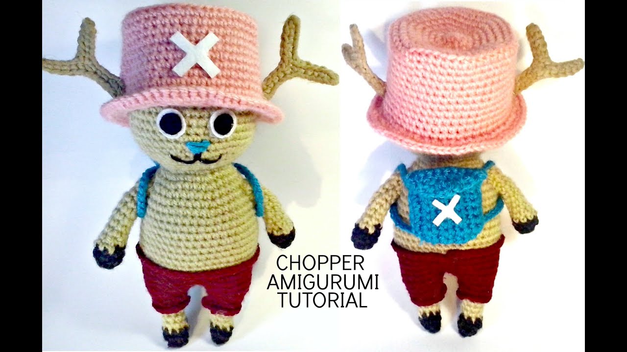 Tutorial CHOPPER One Piece amigurumi | HOW TO CROCHET CHOPPER OF ONE PIECE AMIGURUMI