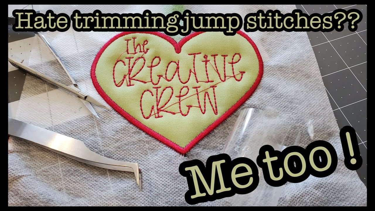Quickly trim those jump stitches in embroidery & quilting with these 3 tools!  Get your JOY back :)