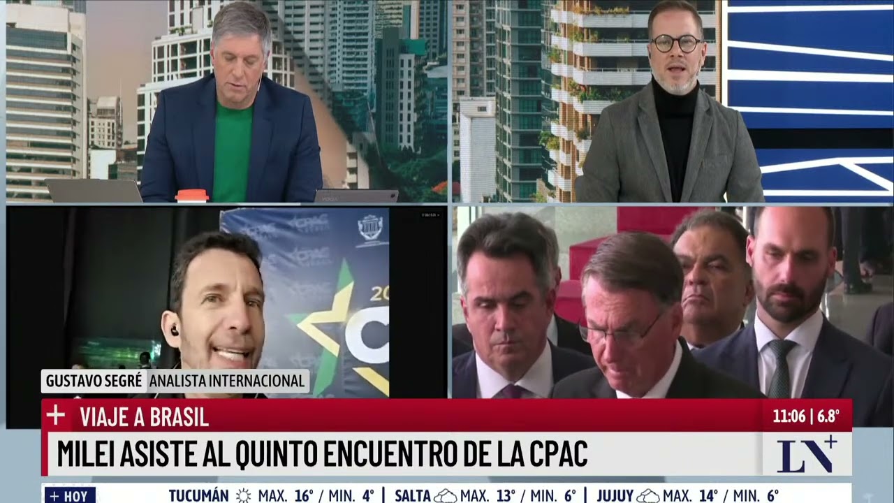 Milei participa de la CPAC junto a Bolsonaro y crece la tensión con Lula