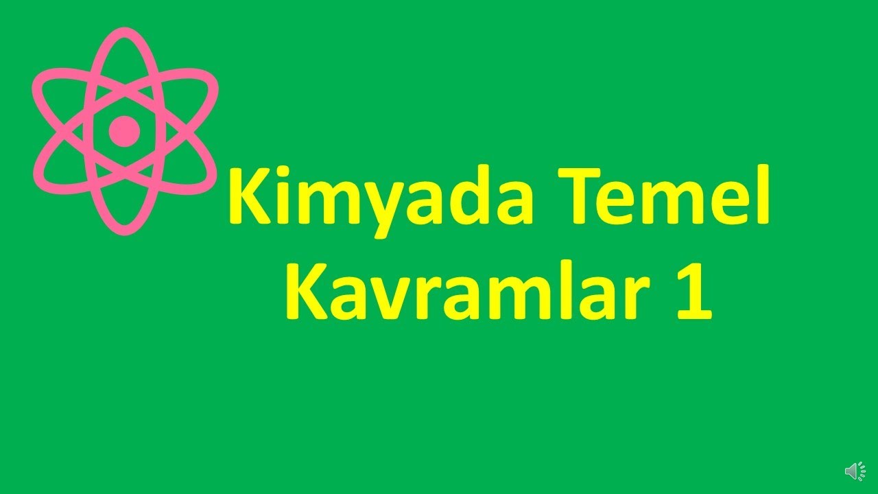 Kimyada temel kavramlar 1(Atom, mol, bileşik, molekül, izotop, orbital, iyon, avagadro sayısı)
