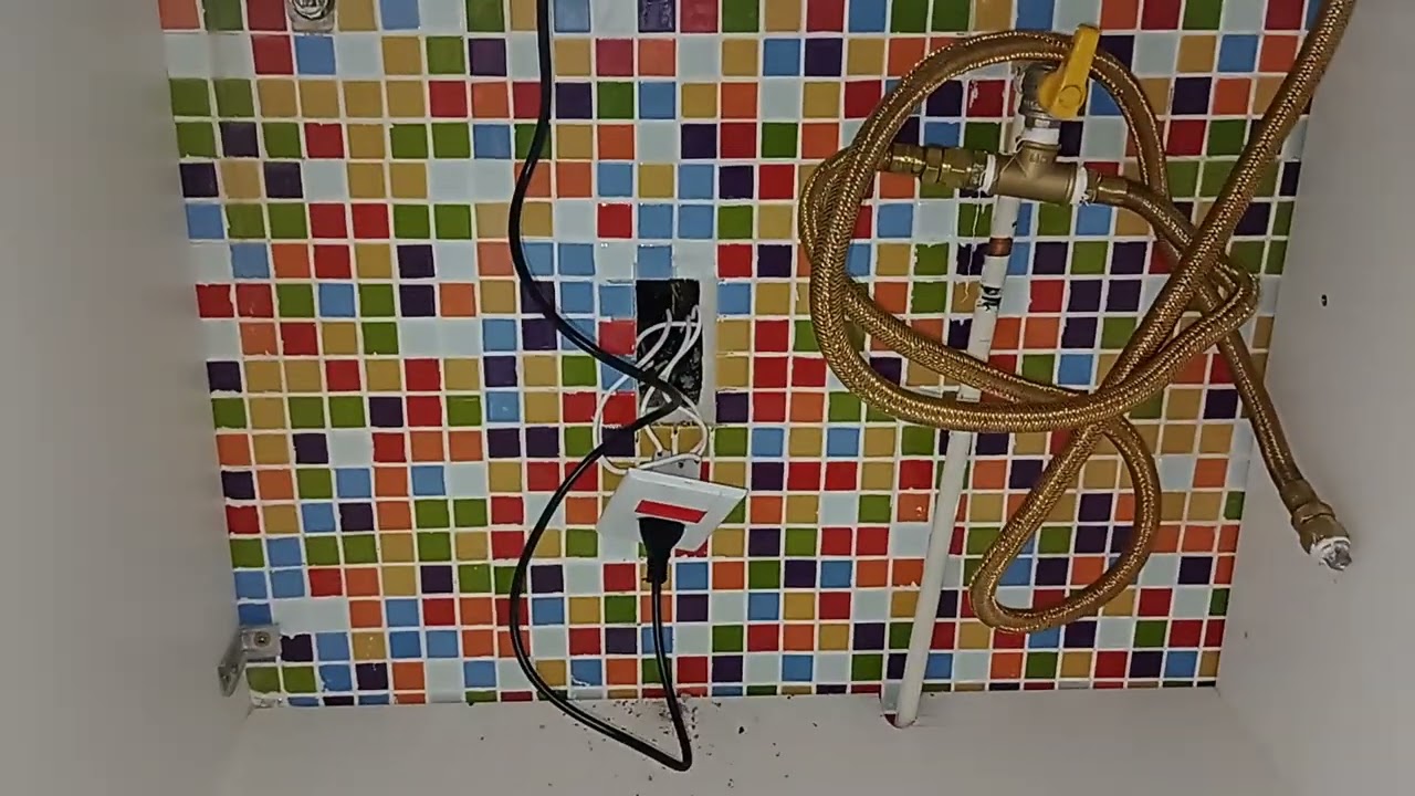 Instalação de tomada para forno de embutir. Arrumando serviço de outro!!!