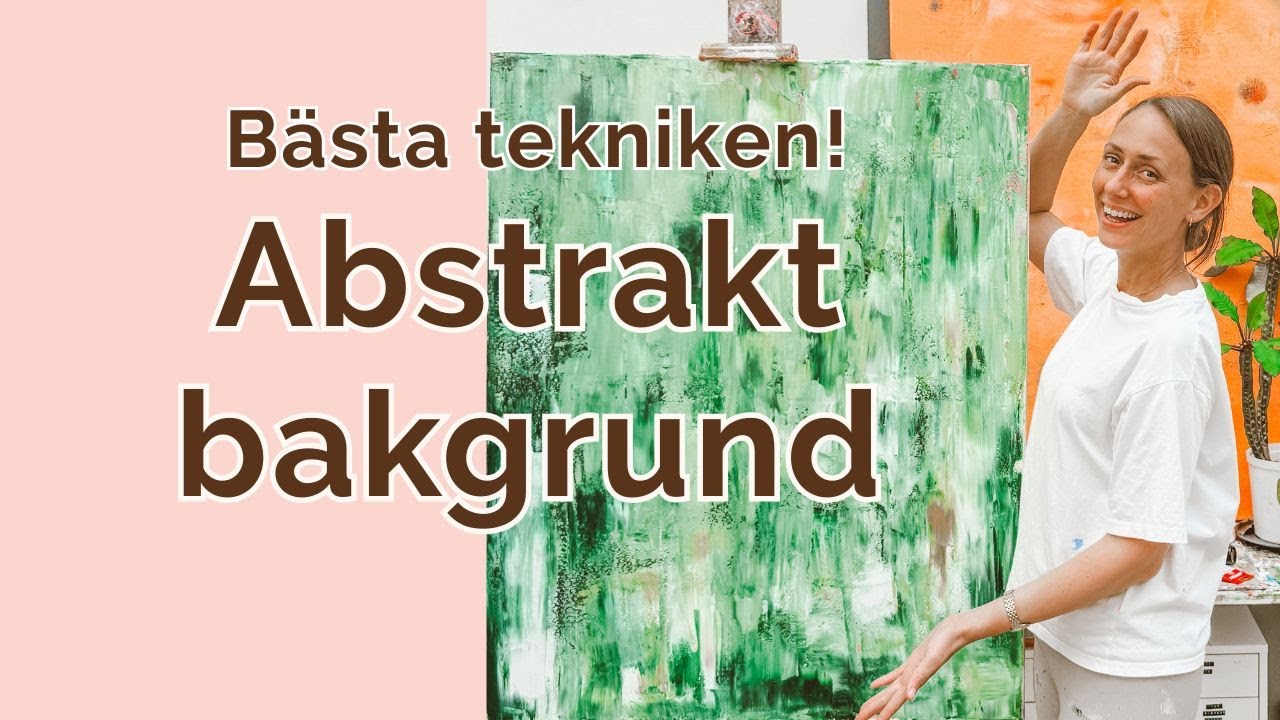 Snabb abstrakt bakgrund i akryl. Måla akryl för nybörjare