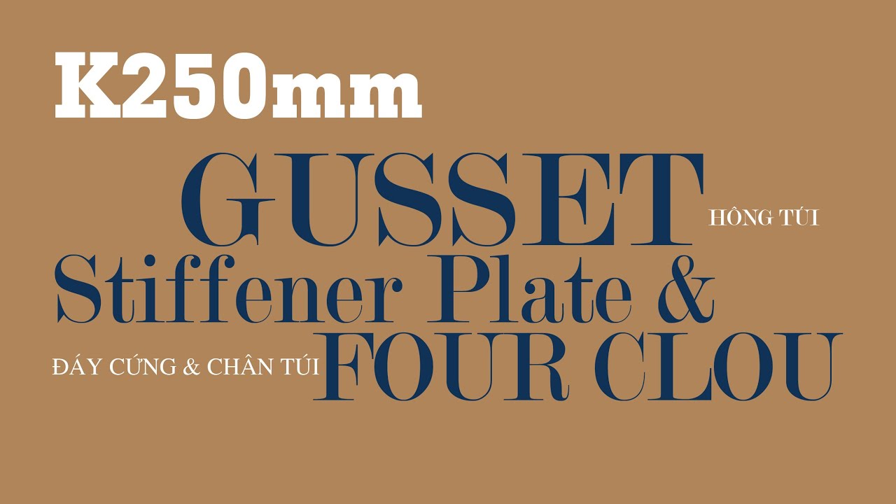 GUSSET - STIFFENER PLATE & FOUR CLOU