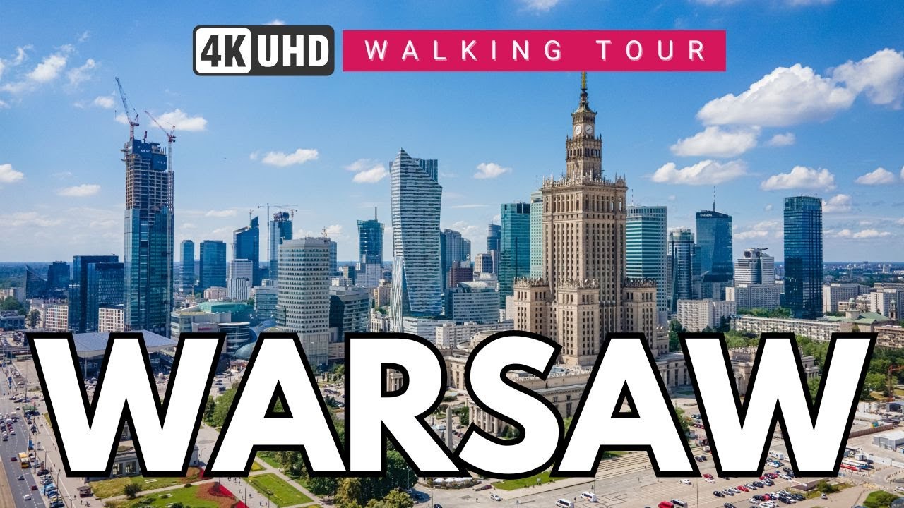WARSAW Walking Tour 🇵🇱 Poland 4K 60fps | Explore Warsaw Old Town & City Life