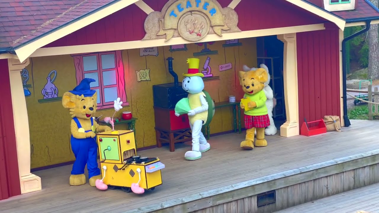 Bamse och den kluriga uppfinnartävlingen bamseteater på Kolmarden 2024
