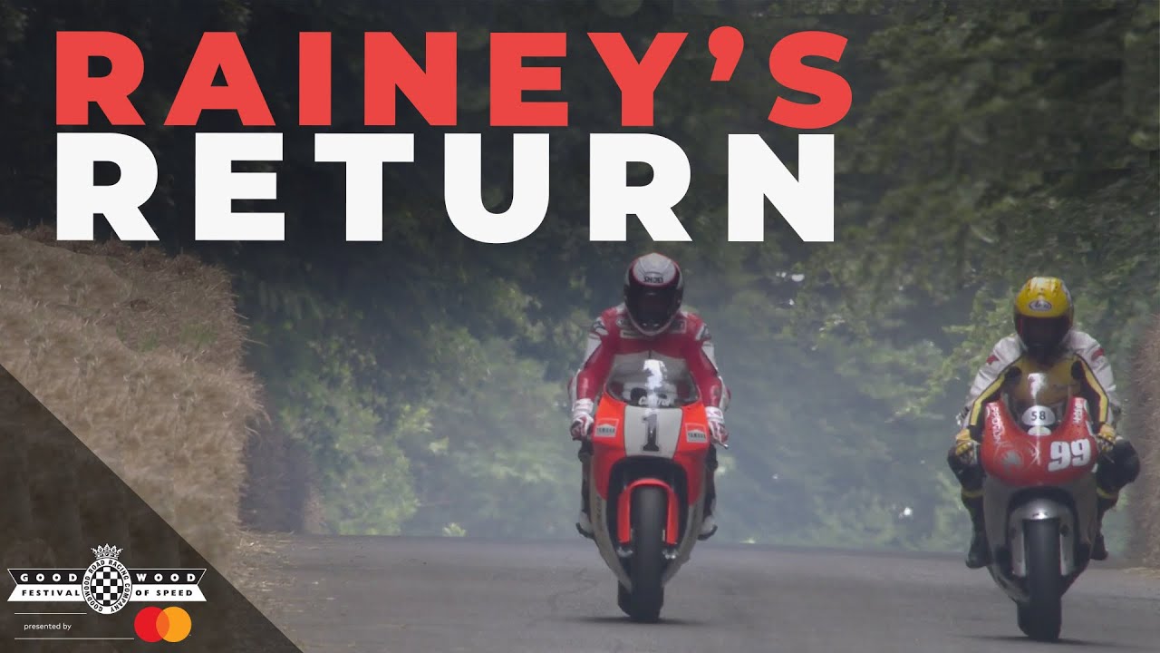 Paraplegic Wayne Rainey's emotional  return to motorcycle Grand Prix bike with Kenny Roberts