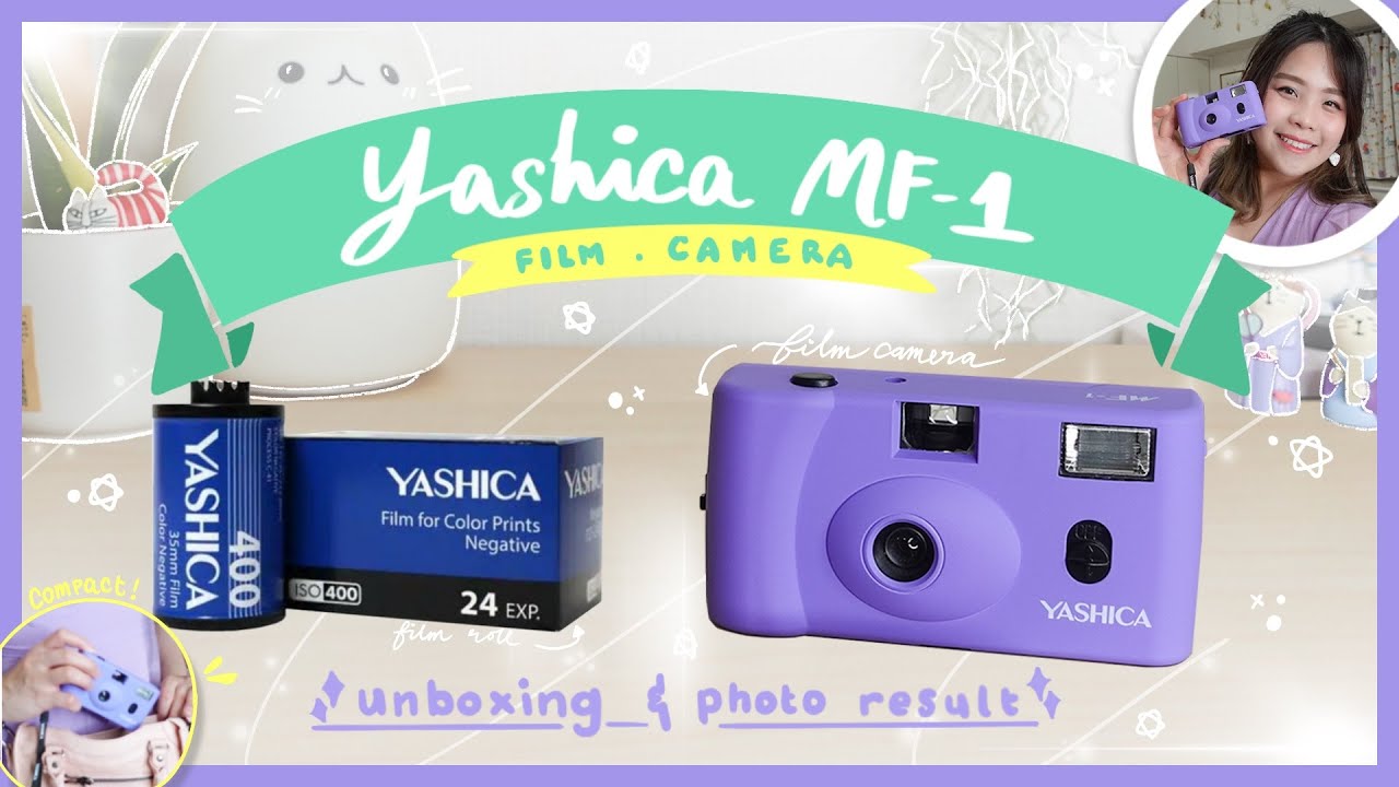 How to use YASHICA MF-1 FILM CAMERA 📸 | Unboxing + Photo Results | REVIEW ✨