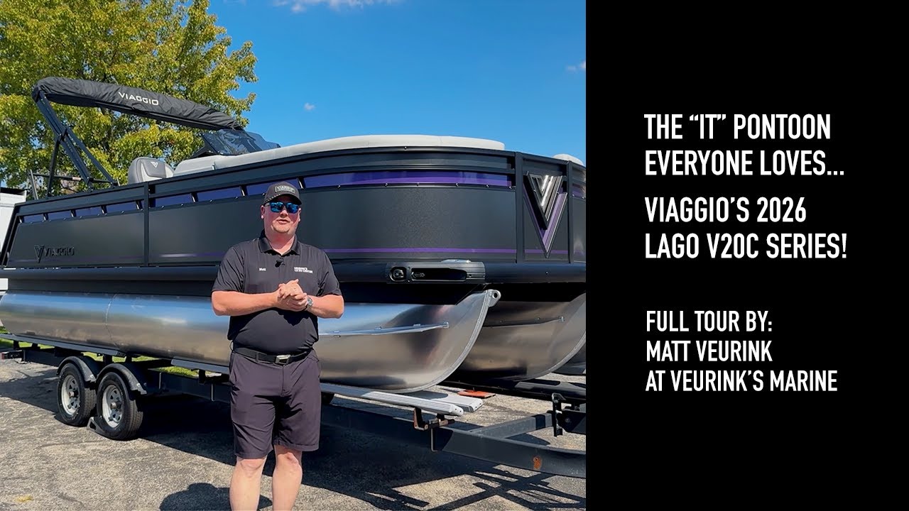 2026 Viaggio Pontoons | Lago V20C Layout & Features | Viaggio Marine Dealer in Michigan | For Sale