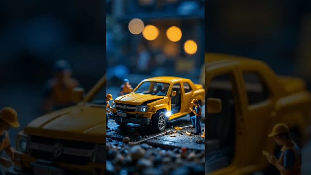 Tiny Workers on Night Shift #TinyWorkers #MiniatureRepair #MiniatureWorld #TinyTools #shorts