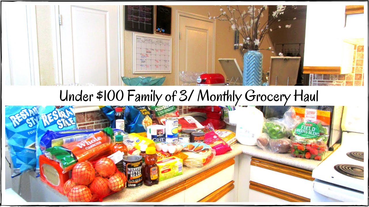Single Mom Life/ Under $100 Family of 3/ Monthly Grocery Haul