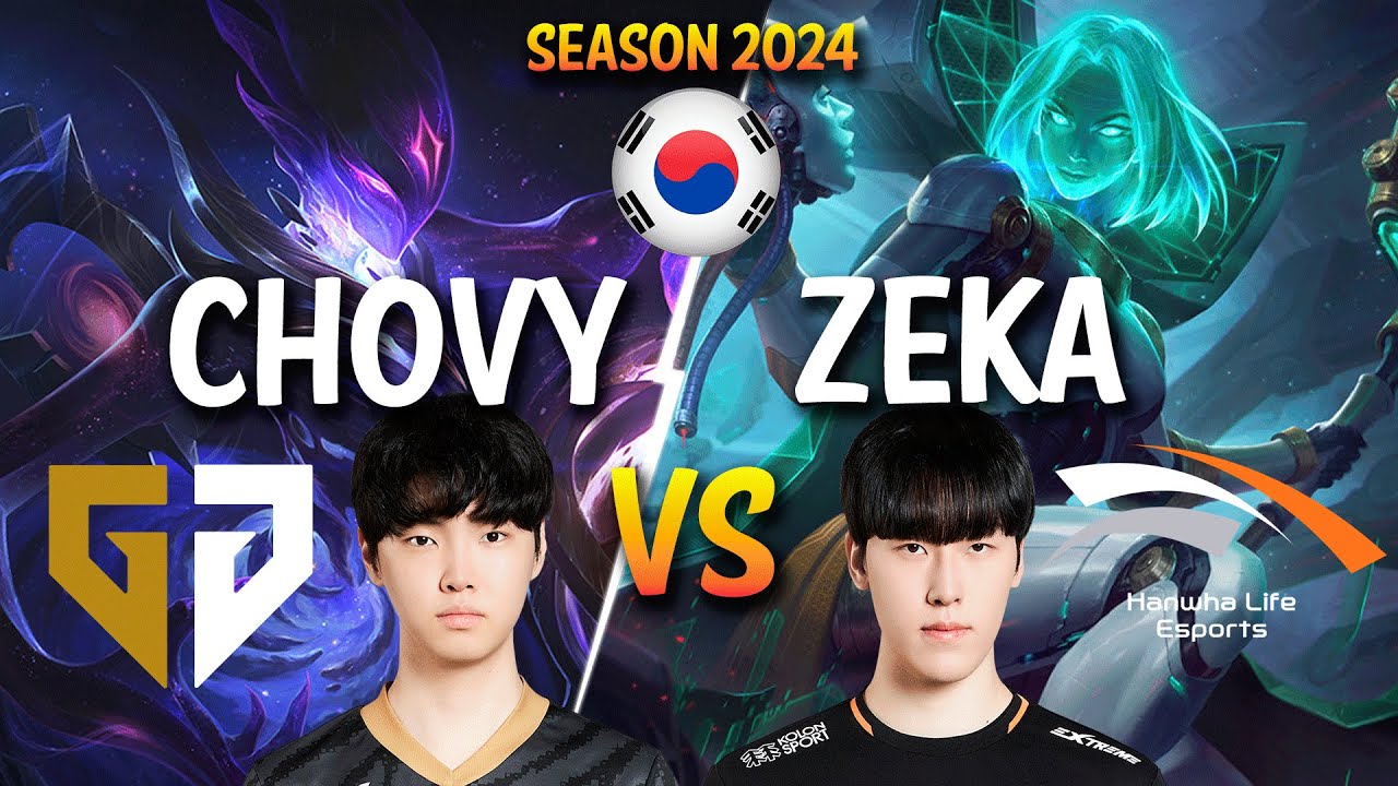 GEN Chovy vs HLE Zeka - Chovy ORIANNA vs Zeka LEBLANC Mid - Patch 14.5 KR Ranked CHALLENGER | lolrec