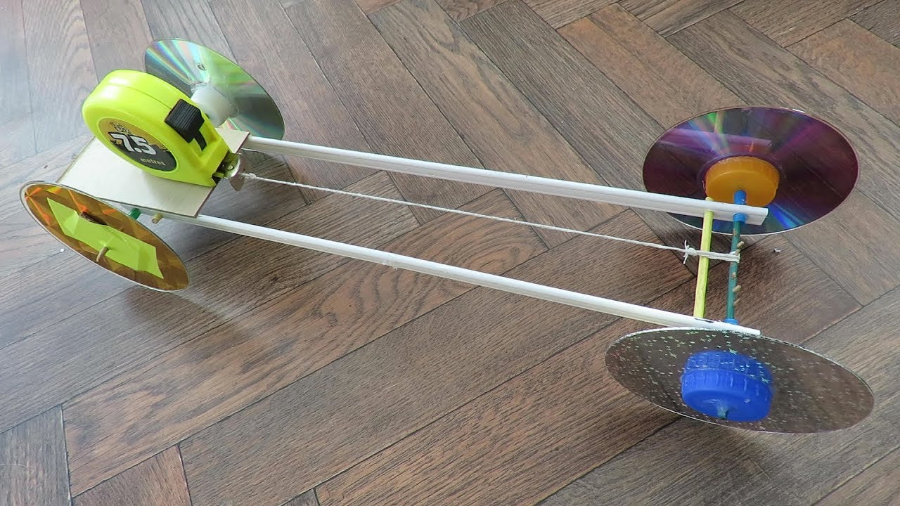 Tape Measure powered car.