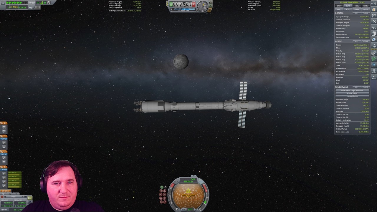 Kerbal Space Program Frog hop on the Mun