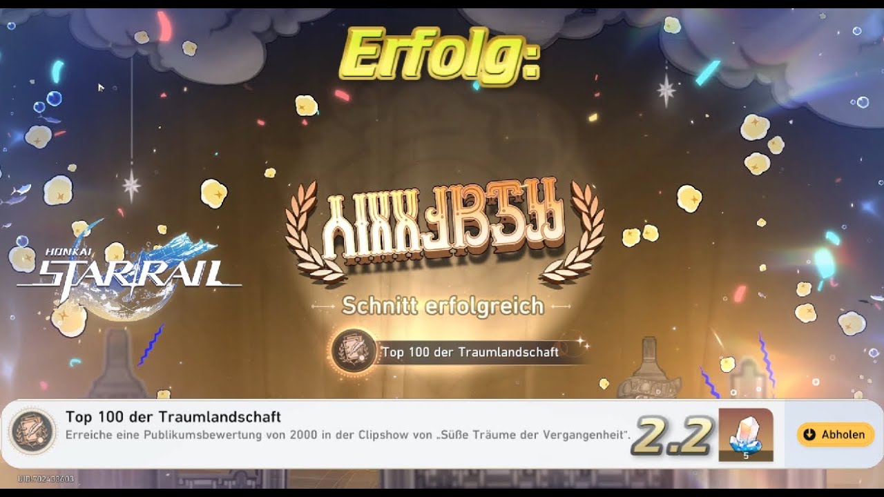 Honkai Star Rail 2.2 Erfolg: Top 100 der Traumlandschaft