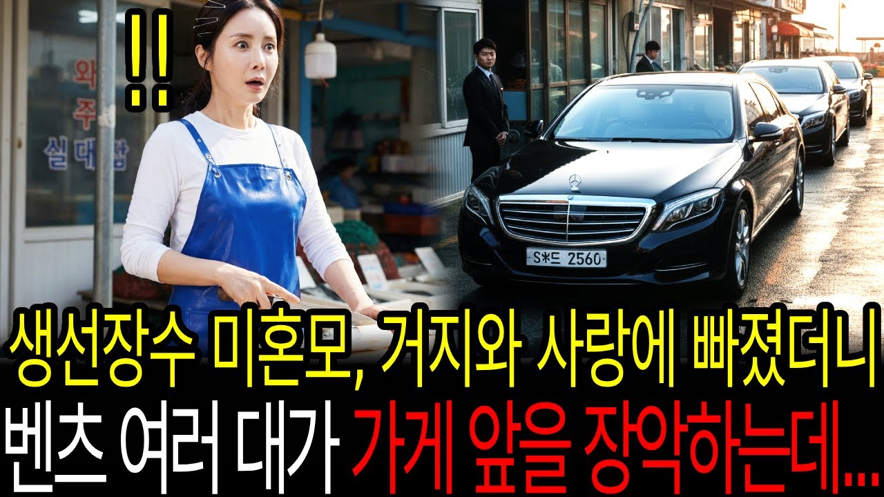 생선장수선장수 미혼모 거지와 사랑에 빠졌더니 벤츠 여러 대가 가게 앞을 장악하는데