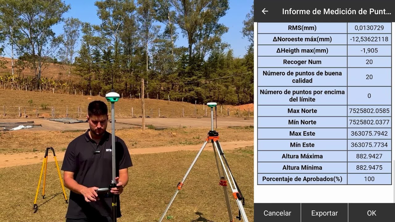 Tipos de Medición - Cómo Medir un punto automáticamente con el RTK - Cómo hacer un Punto de Control