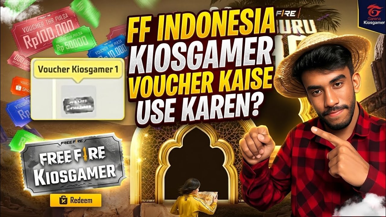 FF Indonesia Server Kiosgamer Voucher Kaise Use Karen ? ☝🏻✅