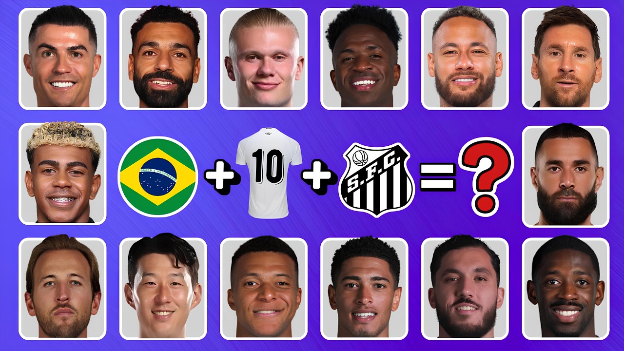 خمن اللاعب من خلال الأغنية + النادي + الجنسية + رقم القميص ⚽💯|| رونالدو , ميسي , نيمار