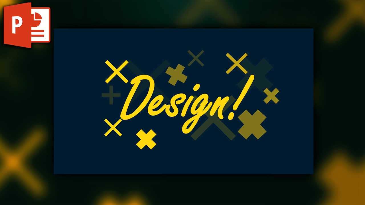Quick poster or pattern design in powerpoint ✔