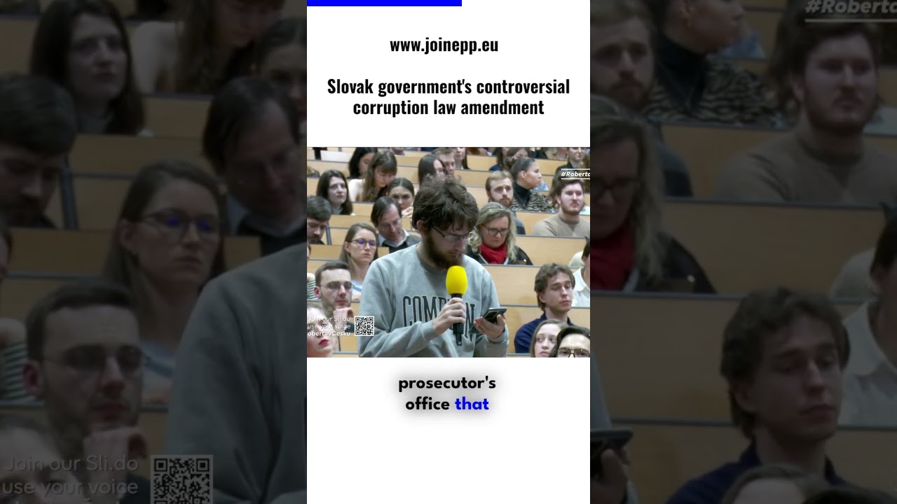 www.joinepp.eu Slovak Government's controversial corruption law amendment