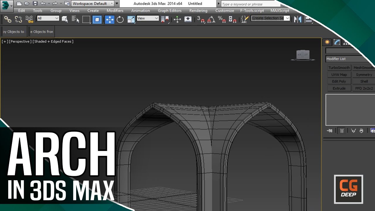 how to make arch in 3ds max with easiest way | CG Deep