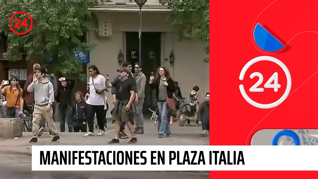 Manifestantes llegan a protestar a Plaza Italia pese a Estado de Emergencia | 24 Horas TVN Chile