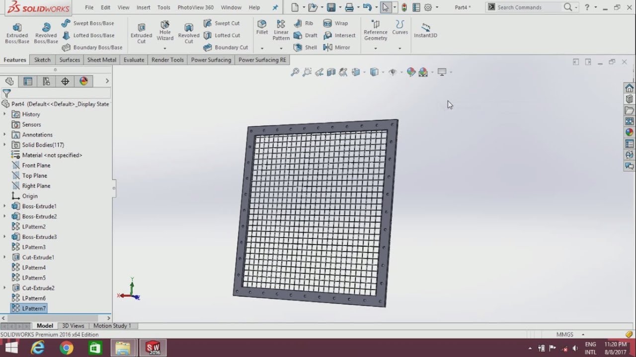 SOLIDWORKS Tutorial | Project IEF | Industrial Exhaust Fan | Net |Part 4