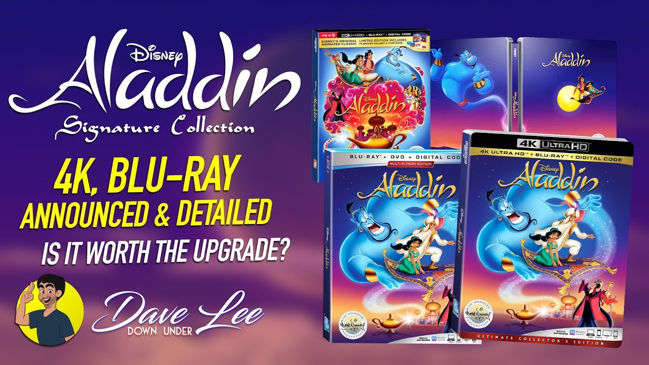 ALADDIN: DISNEY SIGNATURE COLLECTION - 4K, Blu-ray Announced & Detailed (Is It Worth the Upgrade?)