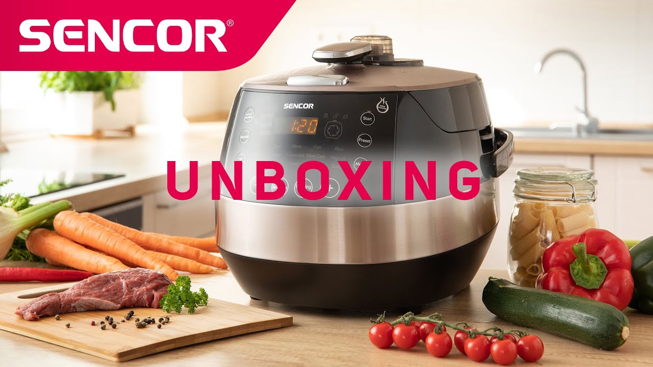 Elektrický tlakový hrniec SENCOR SPR 4000BK - Unboxing