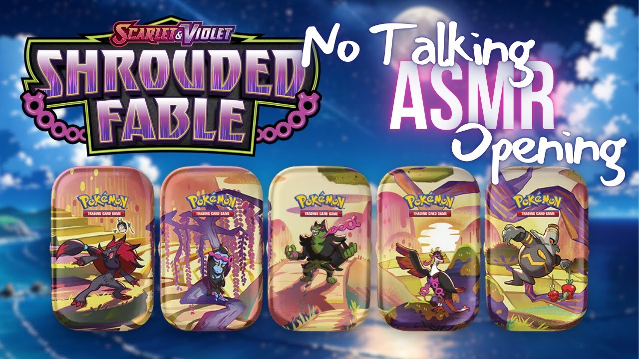 Mini Tins Display Box | Shrouded Fable | Pokémon ASMR Opening (No Talking)