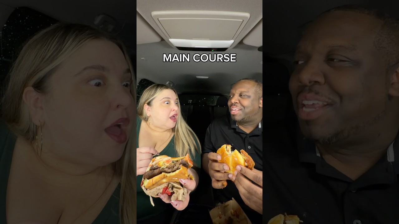 Hubby wasn&rsquo;t happy with my choices 😬 🤷&zwj;♀️ #wendys #foodhacks #fastfood #foodchallenge #couple