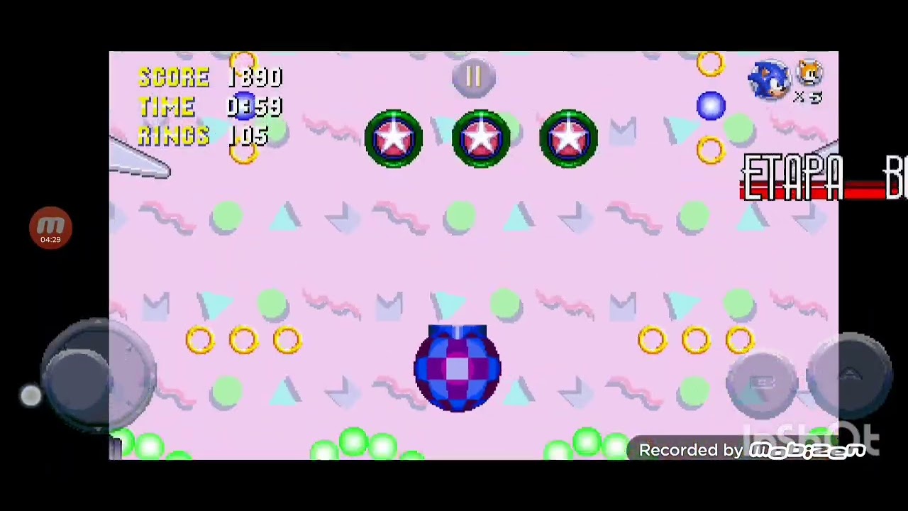 Jugando Sonic triple trouble 16 bits ( a pedido de un comentario)