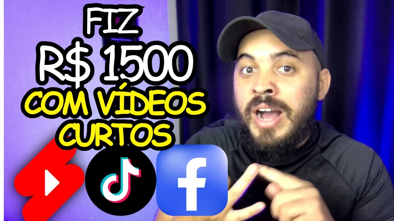 Quem ta PAGANDO MELHOR V&Iacute;DEOS CURTOS em 2025 - FACEBOOK, TIKTOK ou YOUTUBE?